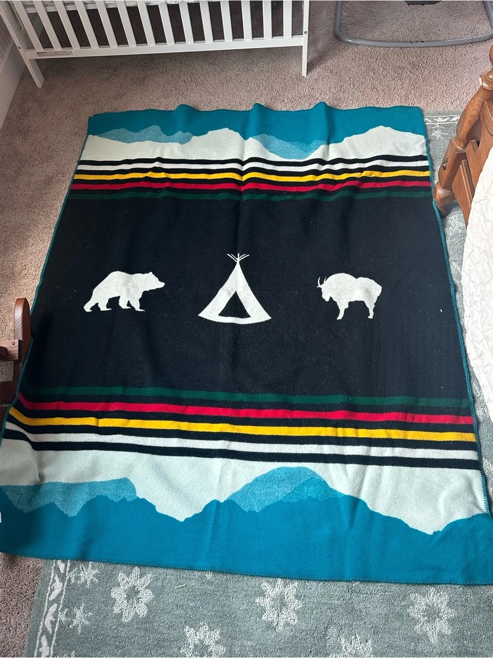 Pendleton Crown of the Continent Blanket Wool Throw